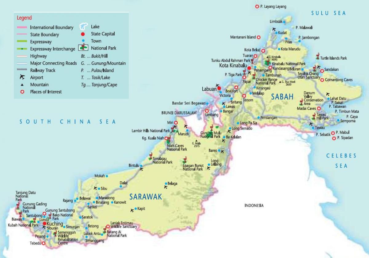 hartën e rrugës së gadishullor malajzi