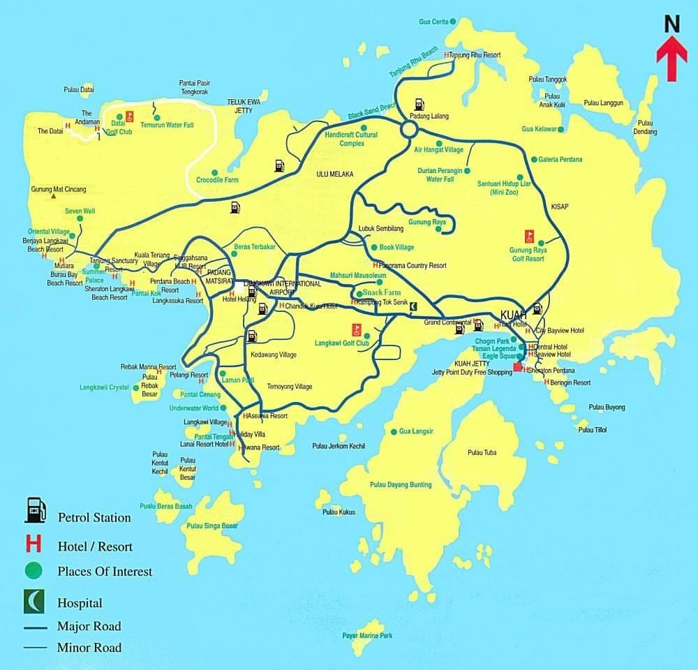 harta e malajzi dhe langkawi