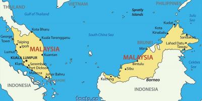 Një hartë e malajzi