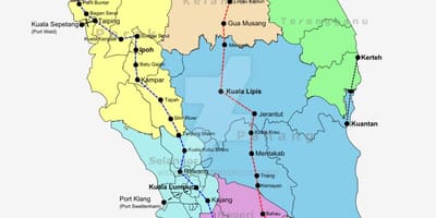 Treni harta e malajzi